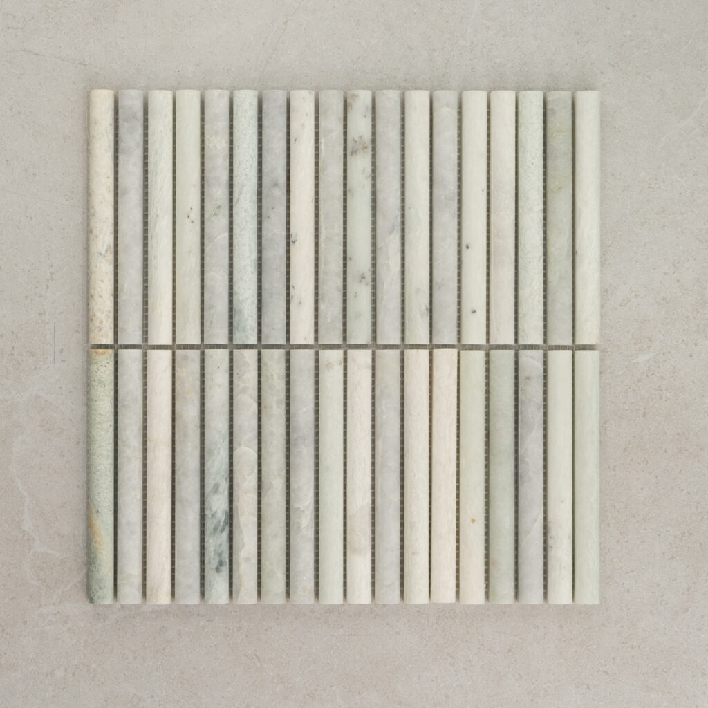 BAMBOO White каменна мозайка в светли естествени нюанси