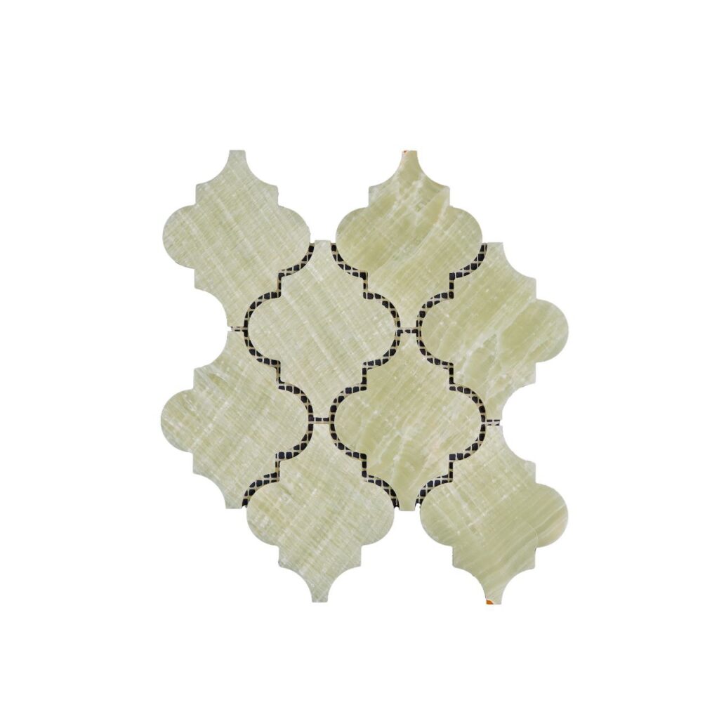 ORIENT Pale Green каменна мозайка в светлозелени тонове