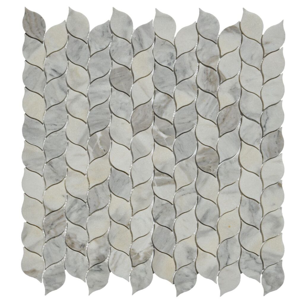PETAL Grey каменна мозайка в меки сиви нюанси